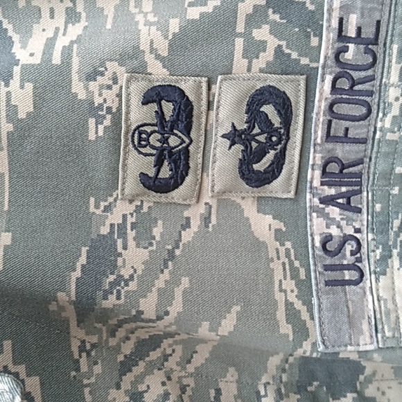 ✈  ARMY Flame Resistant Utility Shirt Long Sleeve OLIVE UniSex VINTAGE - Picture 6 of 16